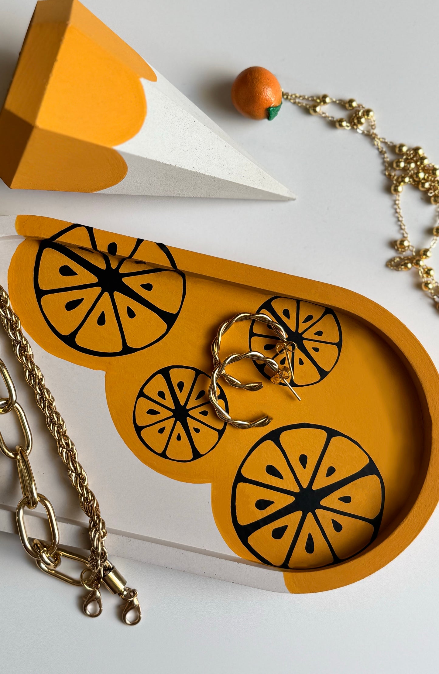 Calamansi Jewelry Tray & Large Ring Pyramid — Summer Bundle