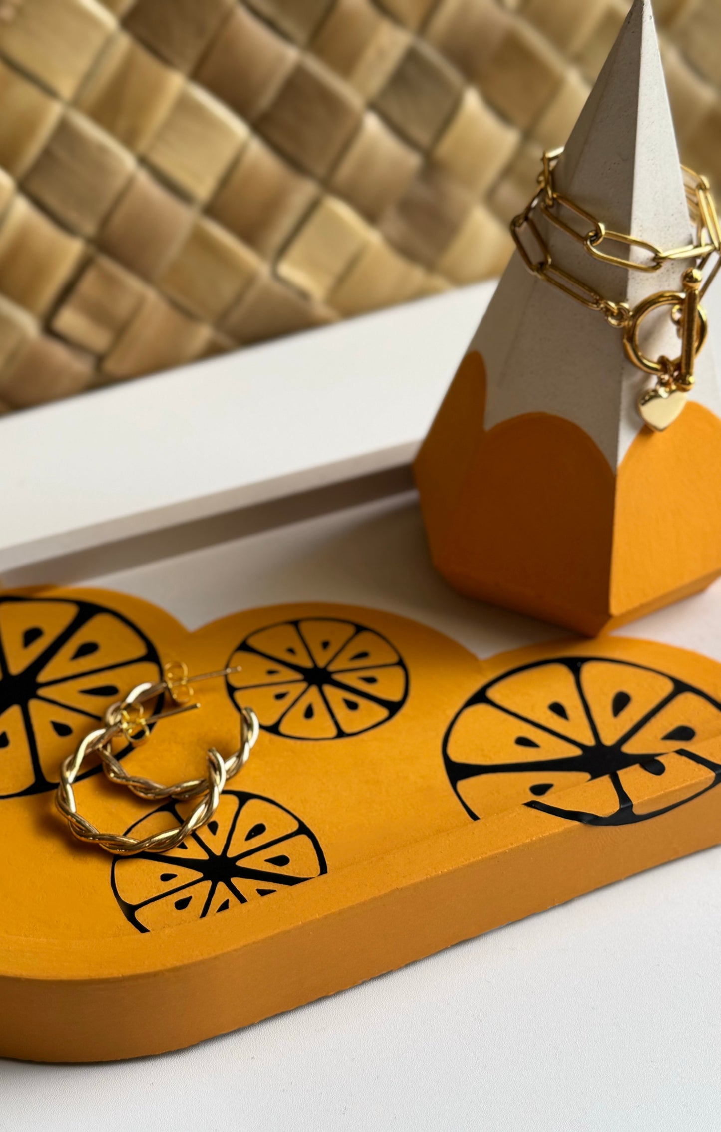 Calamansi Jewelry Tray & Large Ring Pyramid — Summer Bundle