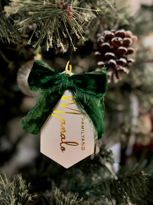 Personalized Pasko Ornaments