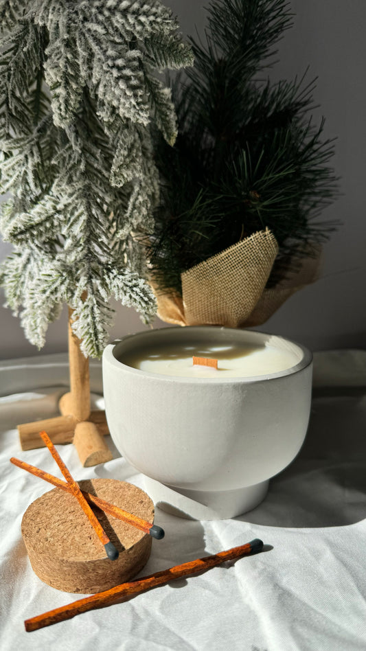 Noche Buena - 8oz ‘Tasa’ Concrete Candle